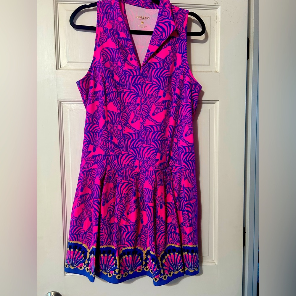 Luxletic Lilly Pulitzer dress.- Passion Fruit Pink- Wild Night